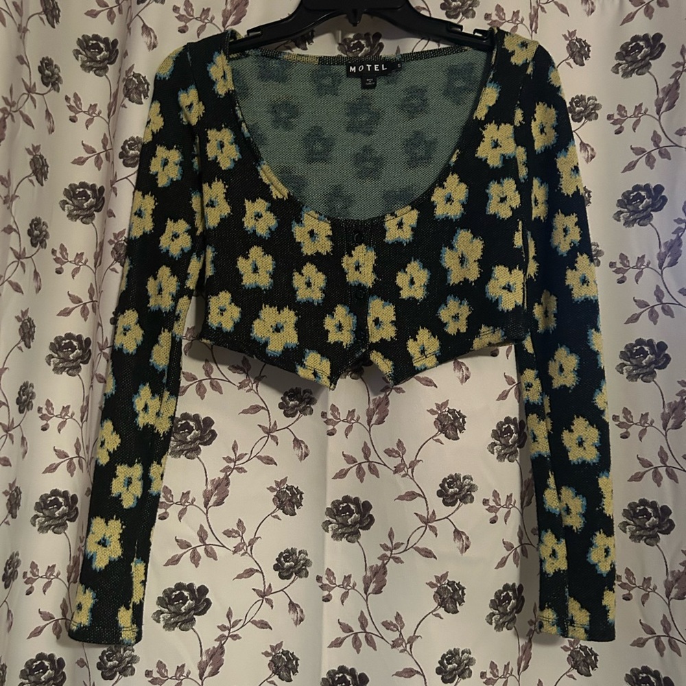 Motel Floral Crop Top